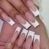 Elegant Moments Pink, Long, Square Press On Nails