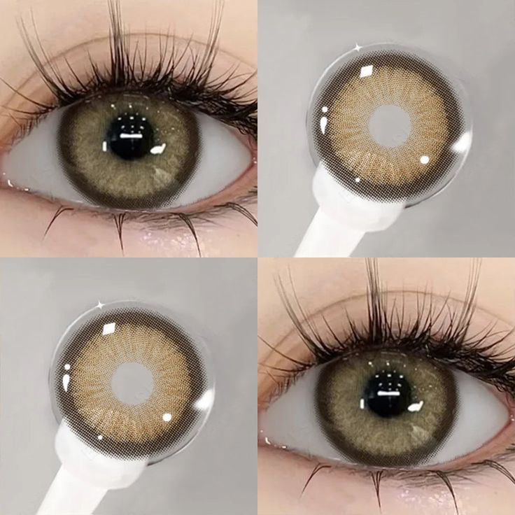 Lentes de contacto de color con reflejos marrones Glassball