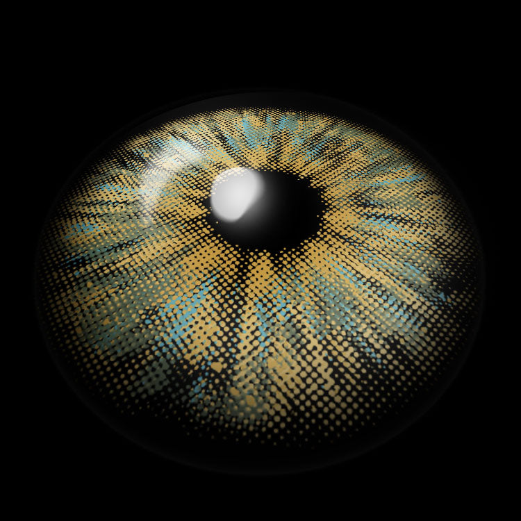 Vanity Fair Green Contact Lenses 3D Display