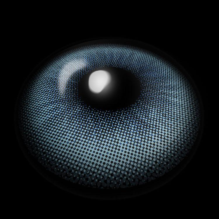 Vera Blue Colored Contact Lenses 3D Display