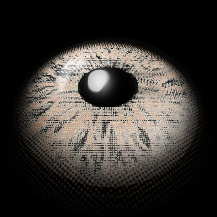 Fluffy Brown Colored Contact Lenses 3D Display