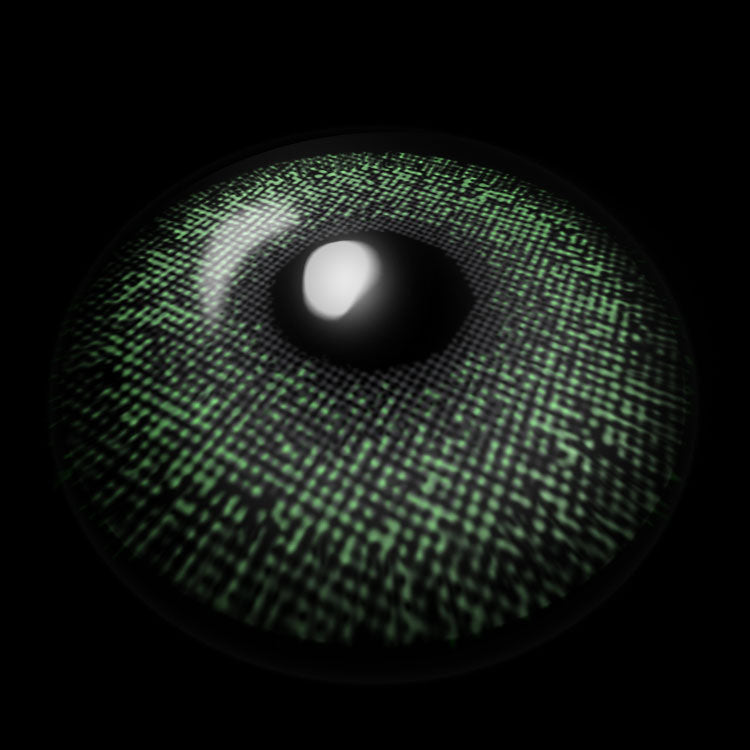 Topaz Green Contact Lenses 3D Display