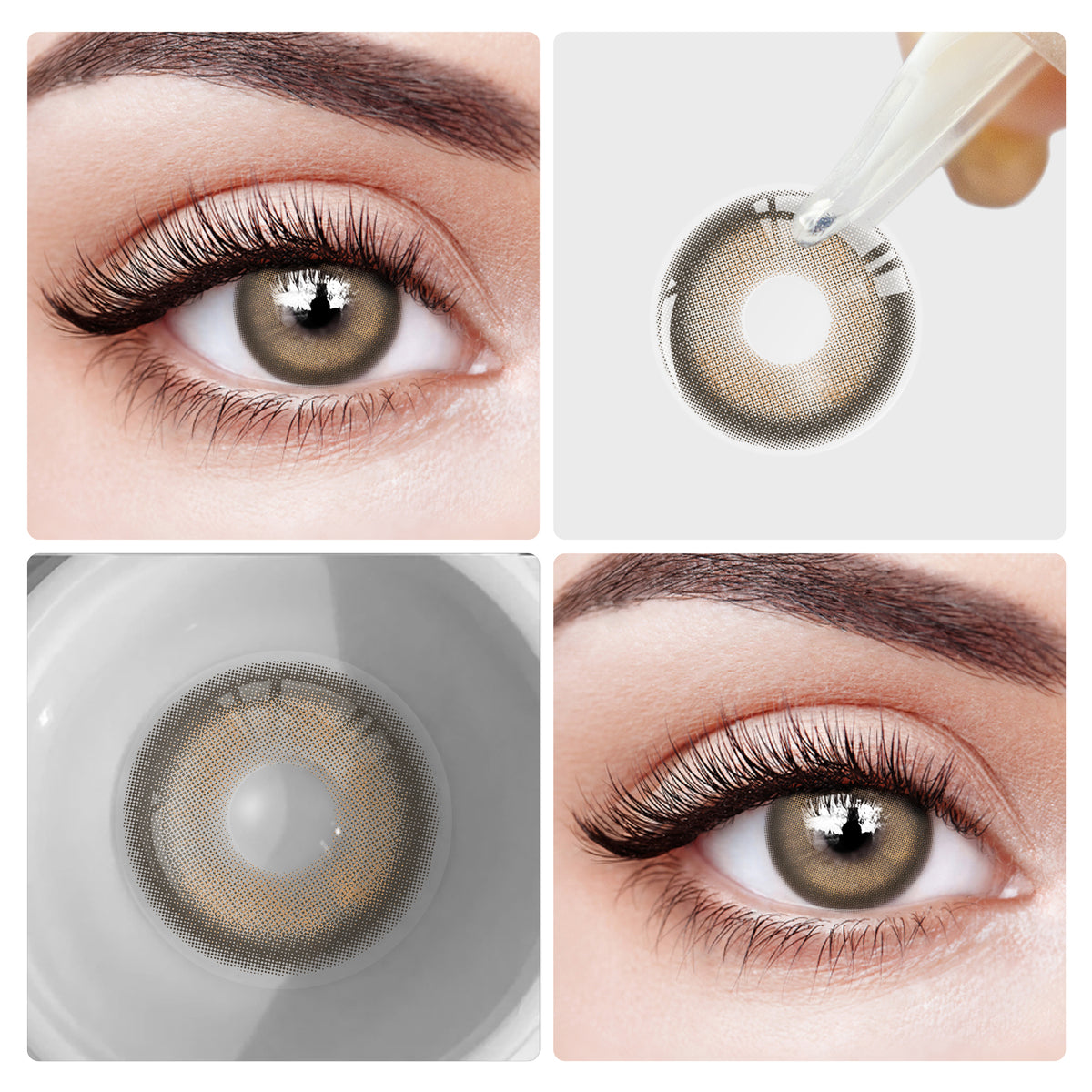 EYESFAV Cruller D-Brown Colored Contact Lenses