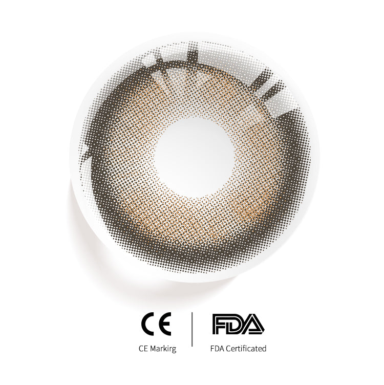 Cruller D-Brown Colored Contact Lenses