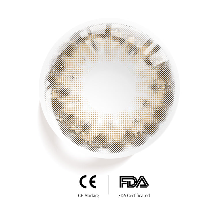 Exuberance Brown Colored Contact Lenses