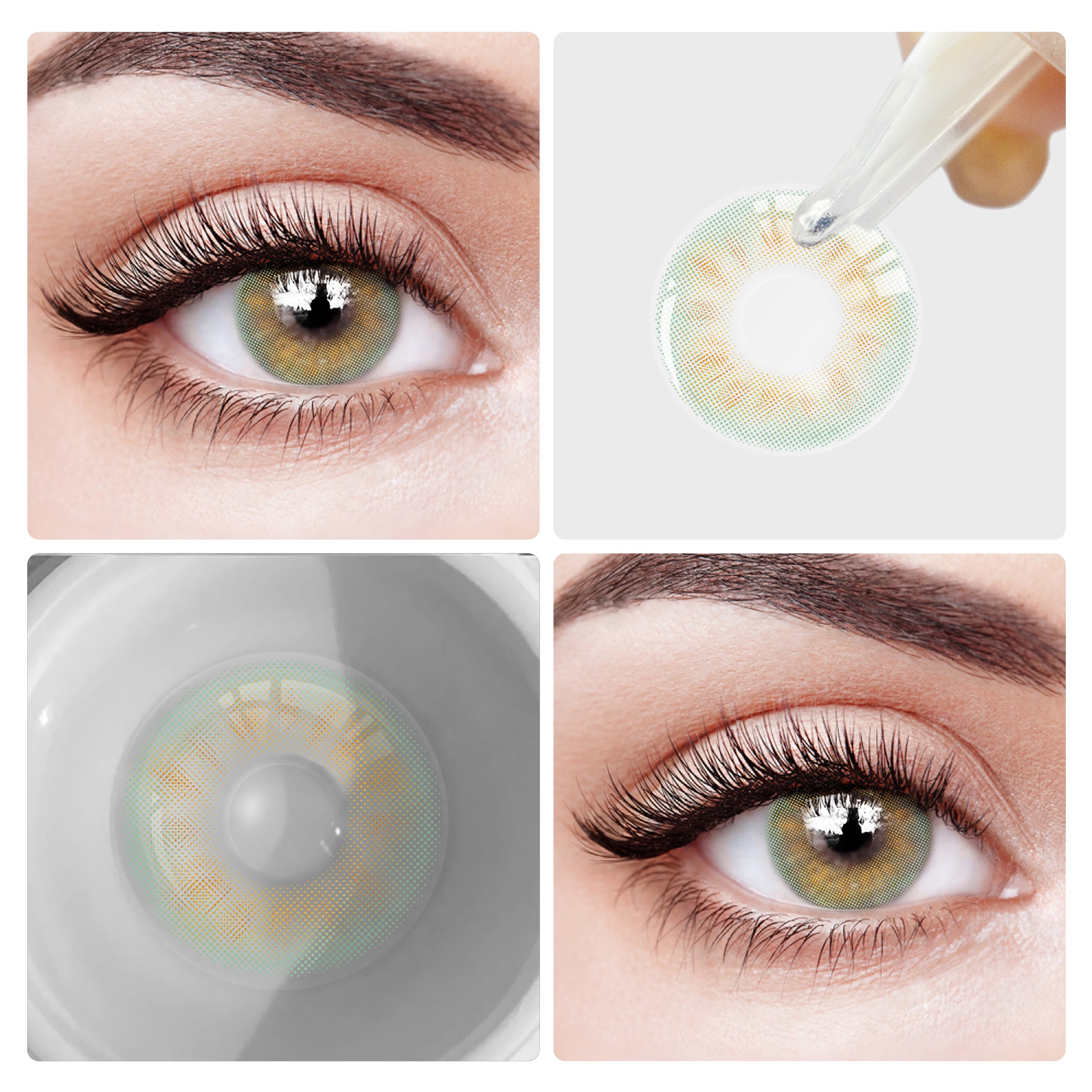 EYESFAV Pan-Am Green Colored Contact Lenses