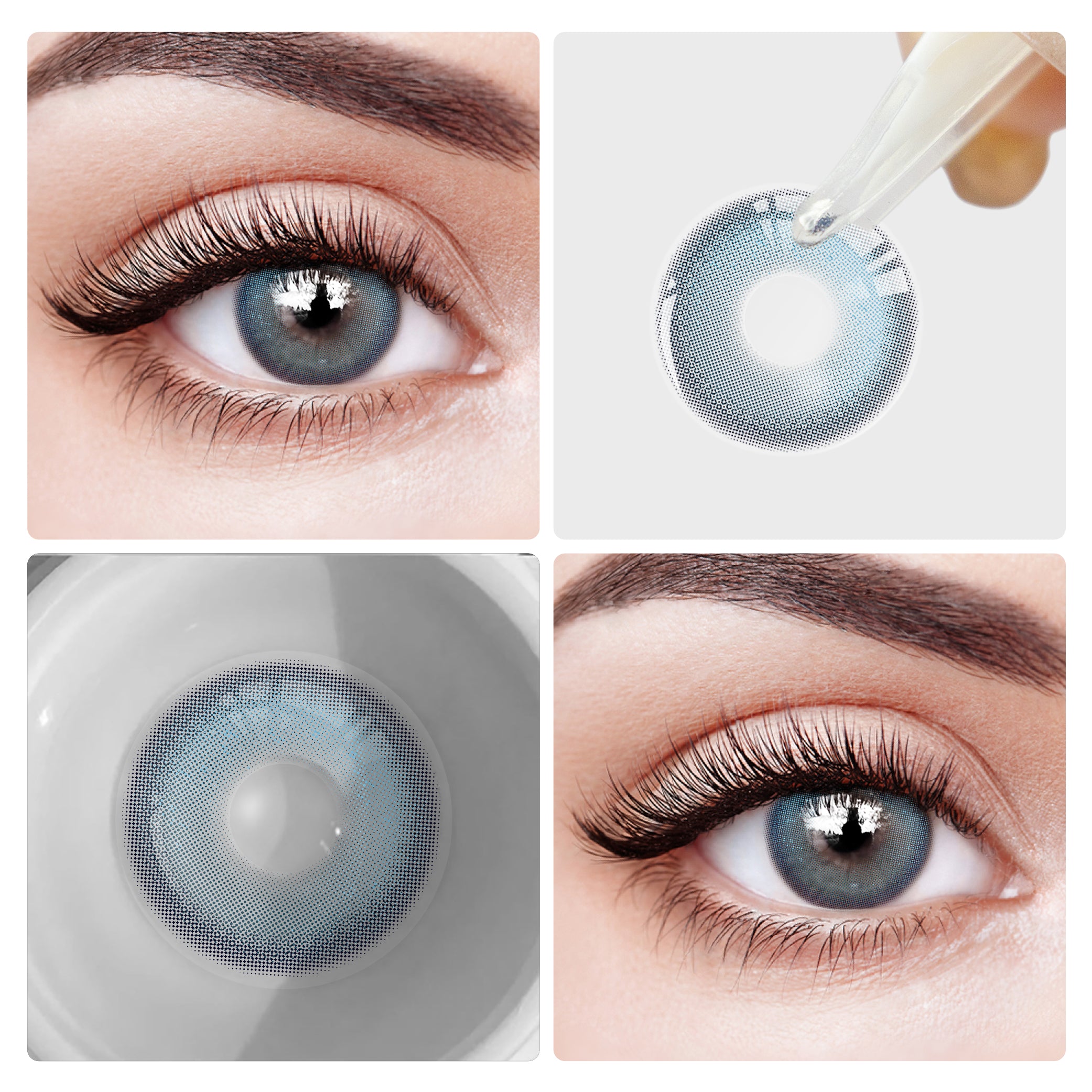 Eyesfav Diving Blue Colored Contact Lenses