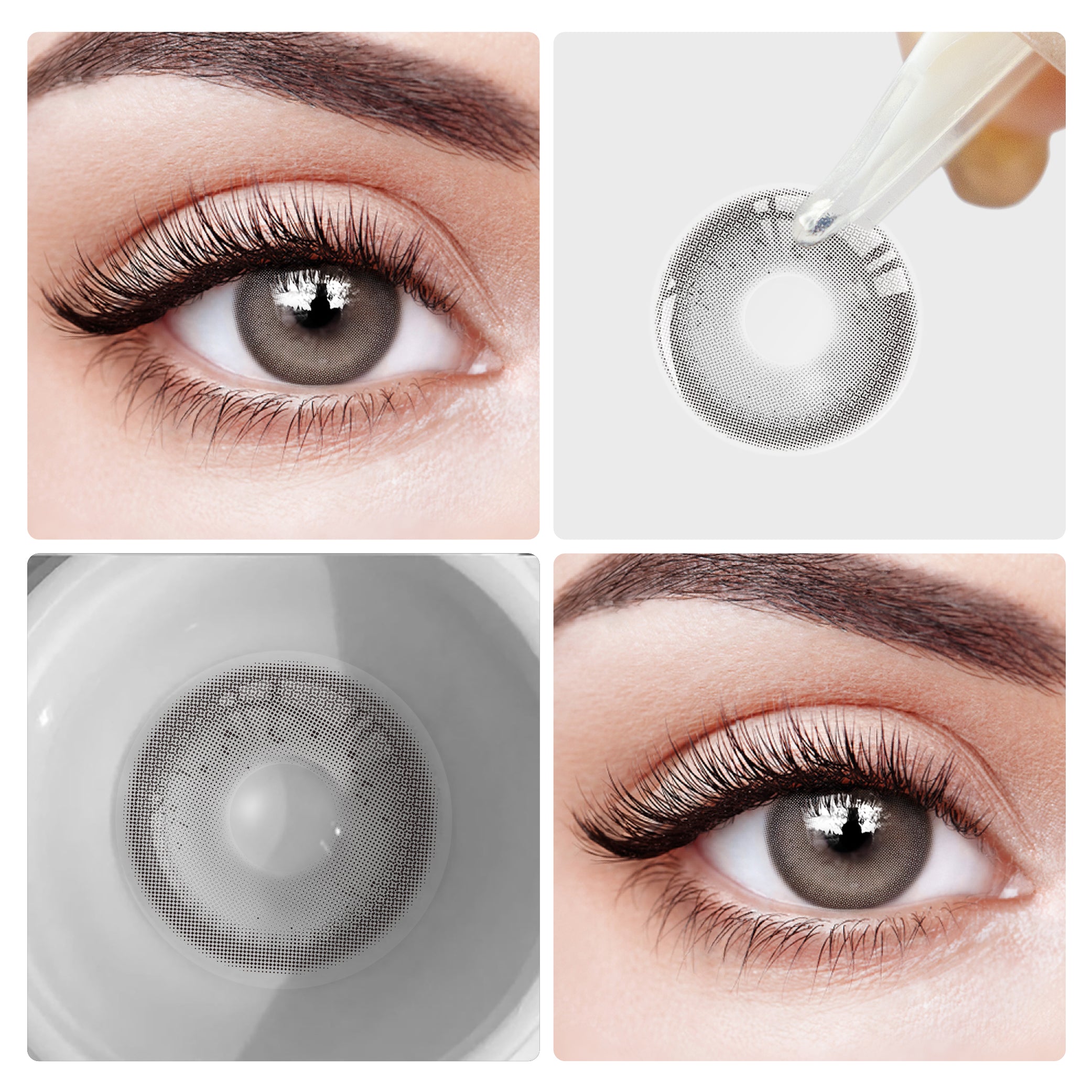 Eyesfav Diving Gray Colored Contact Lenses
