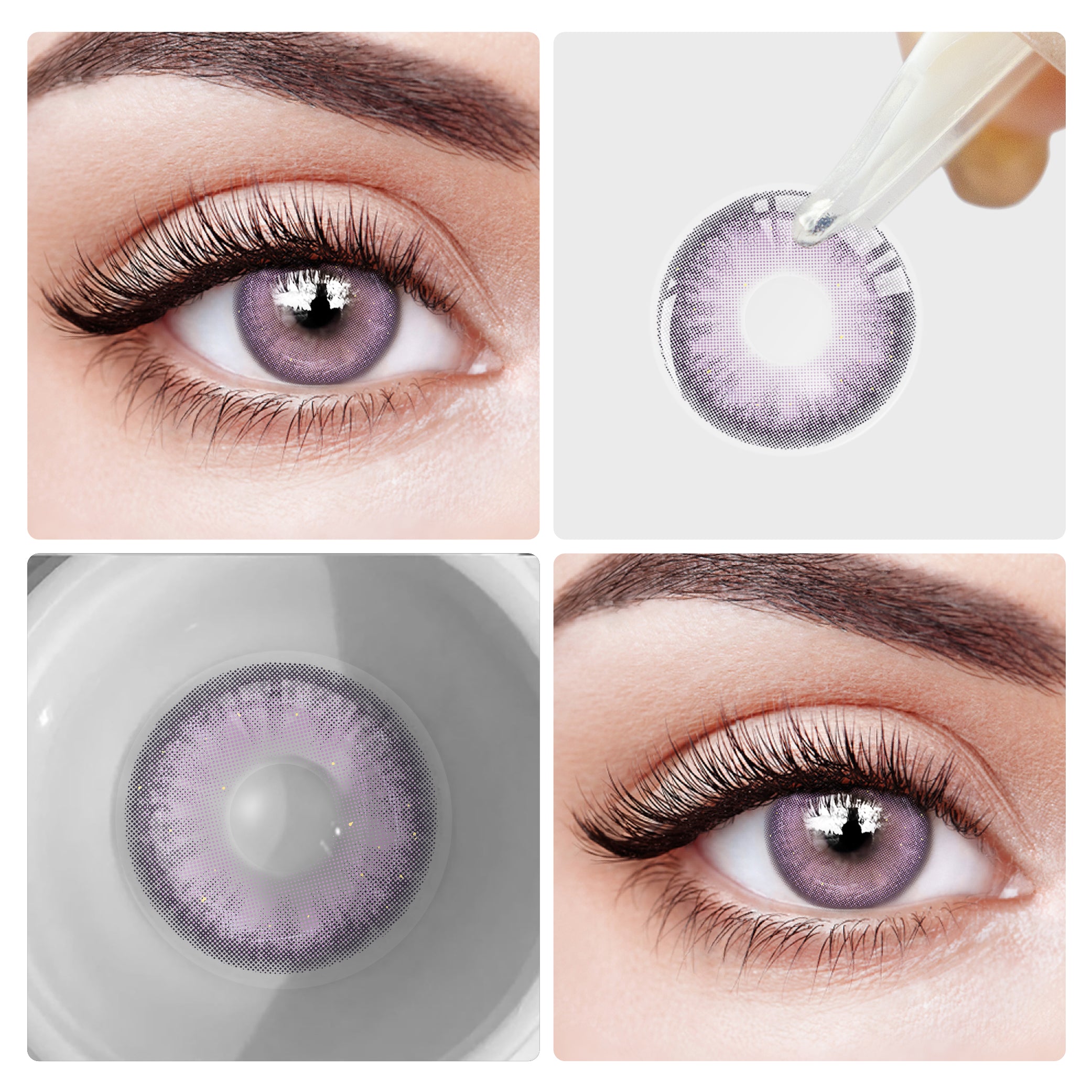 Eyesfav MV Purple Colored Contact Lenses