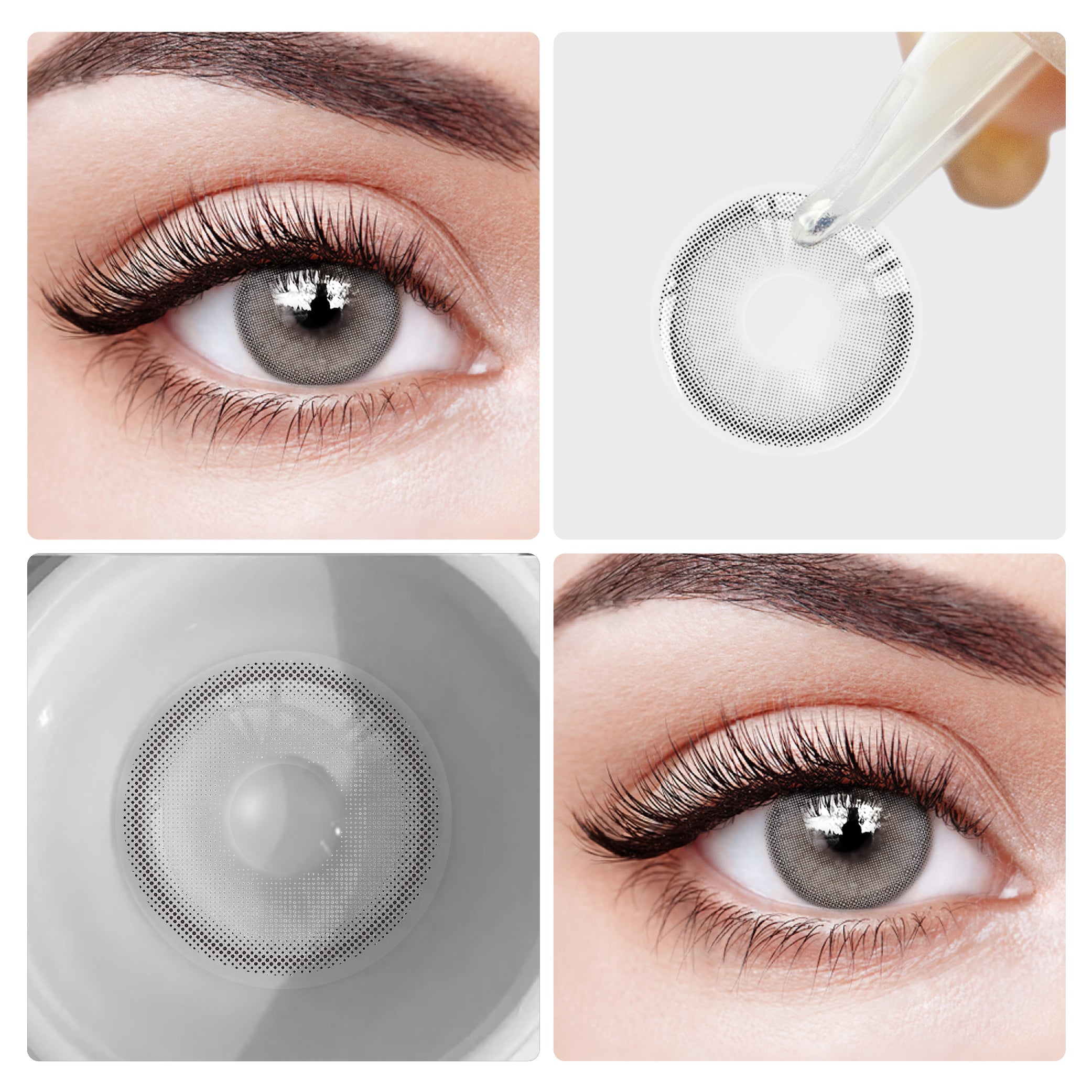 EYESFAV Misty Paris Gray Colored Contact Lenses