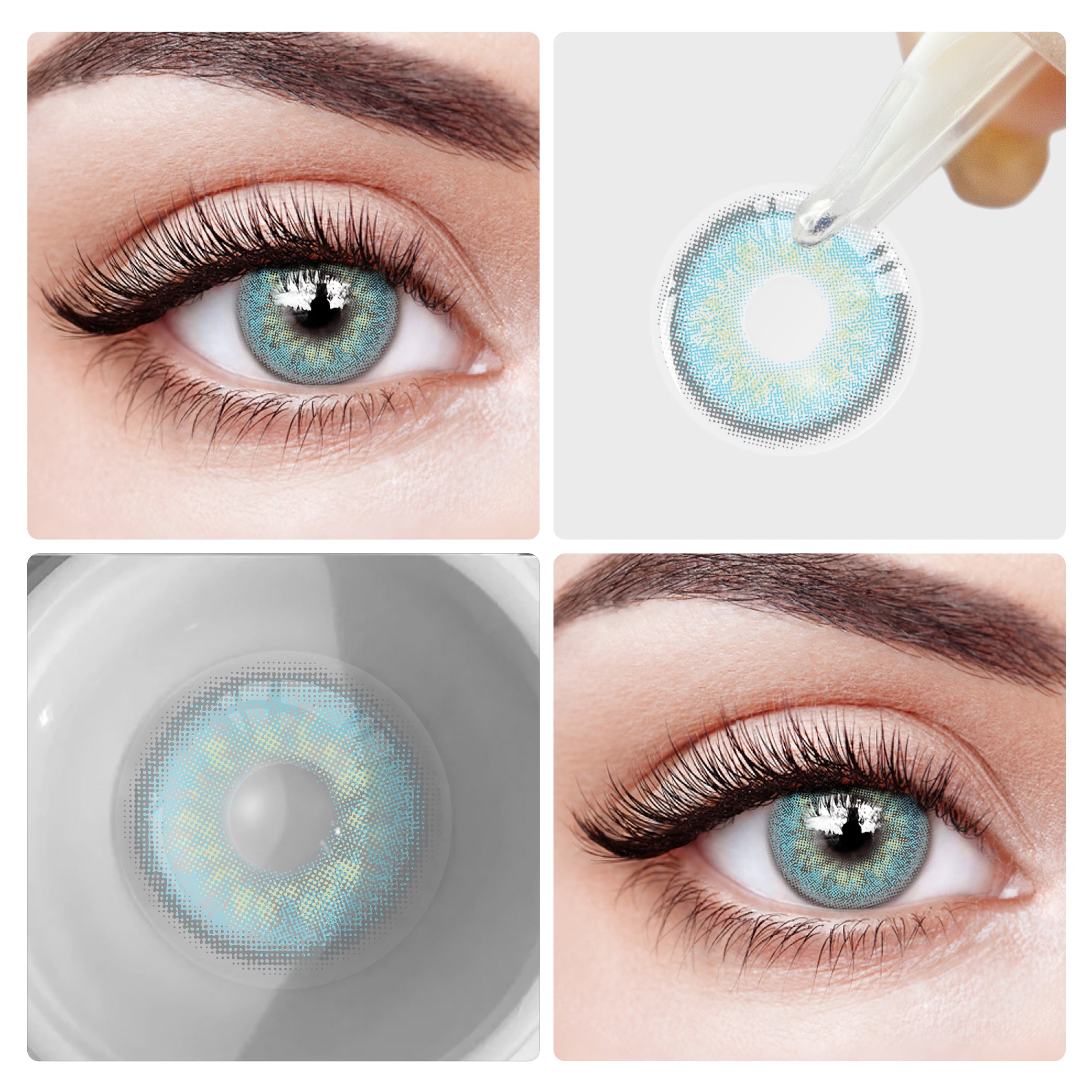 Eyesfav Russian Girl Blue Colored Contact Lenses