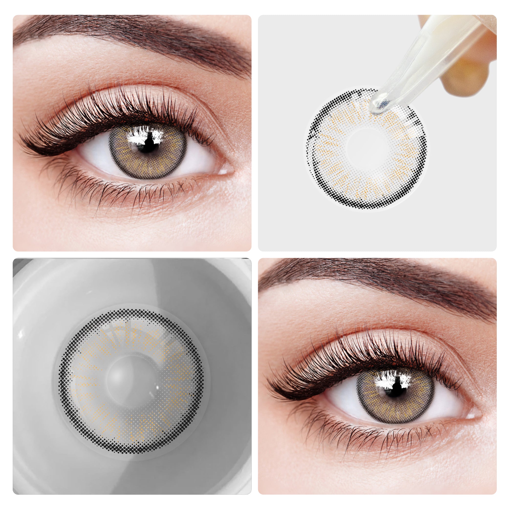 EYESFAV Caribb Gray Colored Contact Lenses