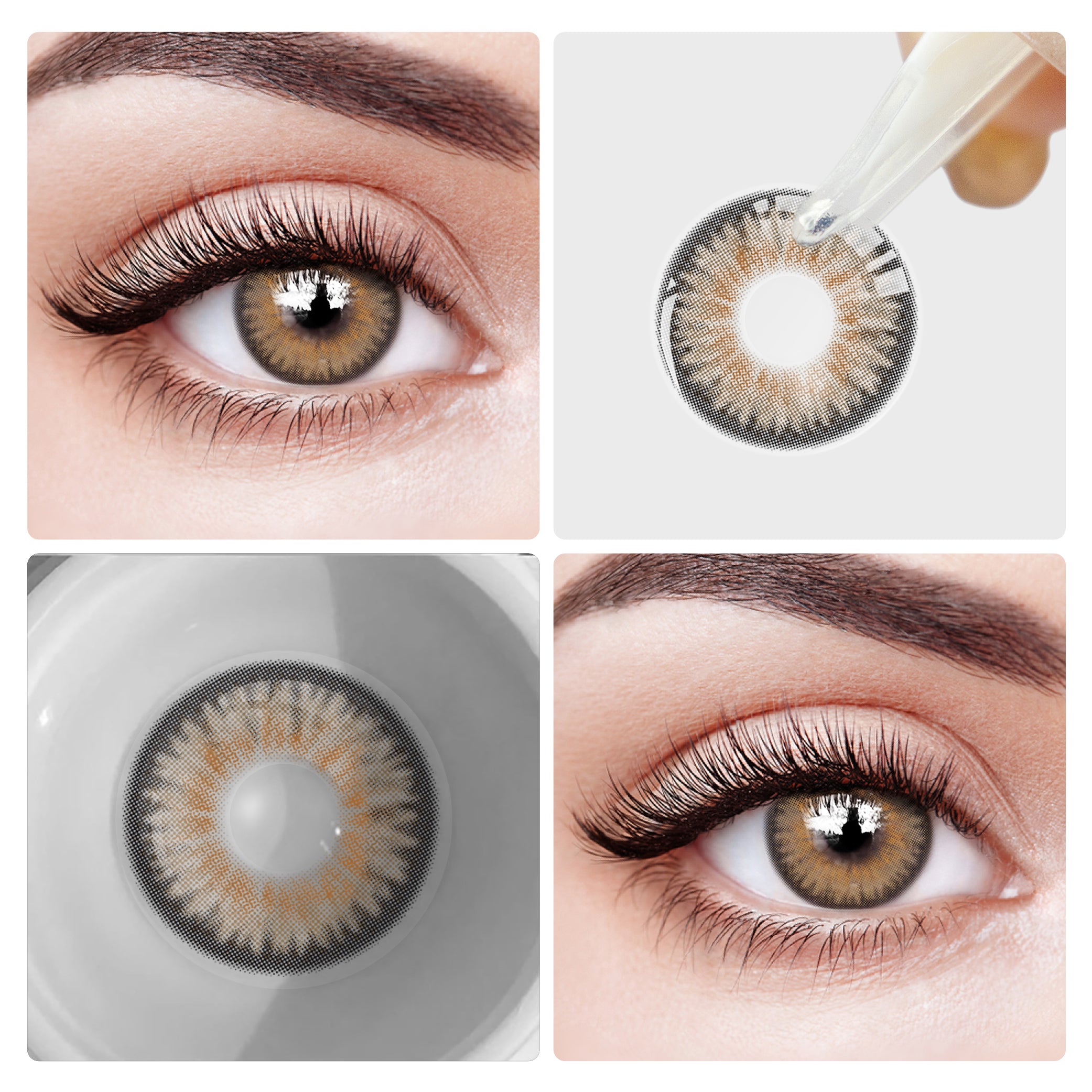 Eyesfav Kaleidoscope Brown Colored Contact Lenses