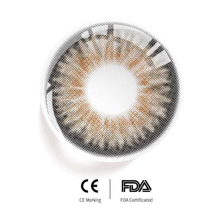 Eyesfav Kaleidoscope Brown Colored Contact Lenses