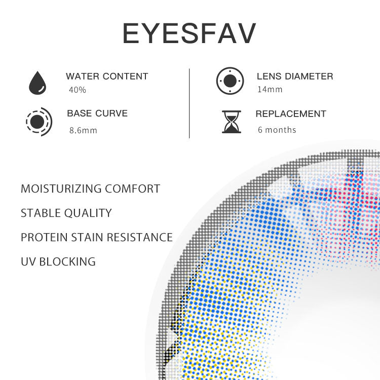 EYESFAV Prism Bloom Contact Lenses Parameters