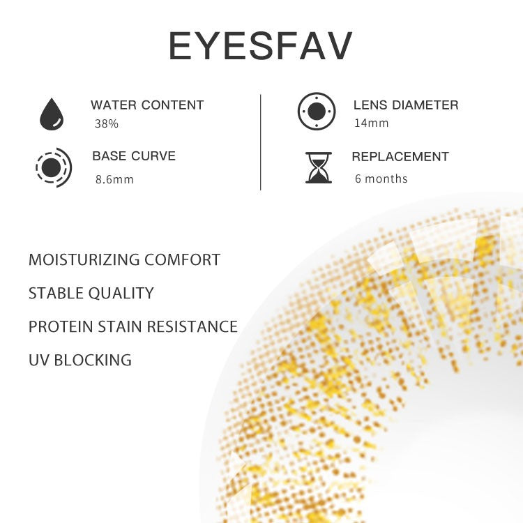 EYESFAV Citrus Orange Contact Lenses Parameters