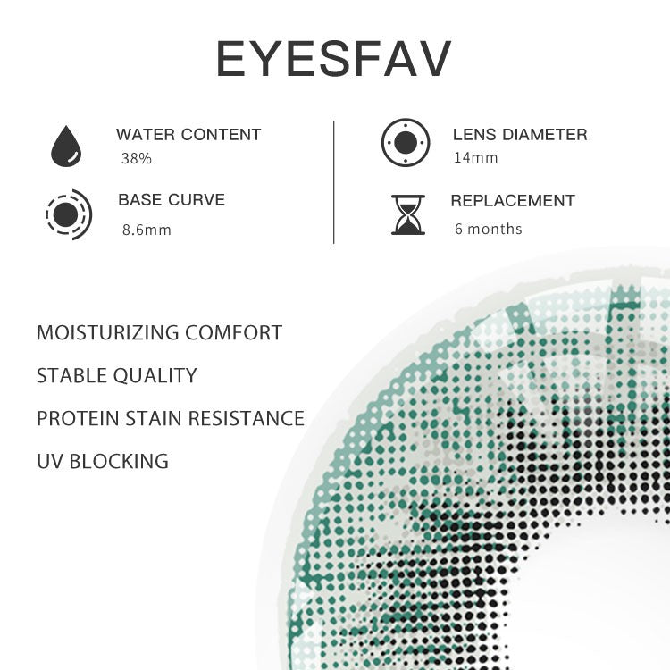 EYESFAV Sylvan Green Contact Lenses