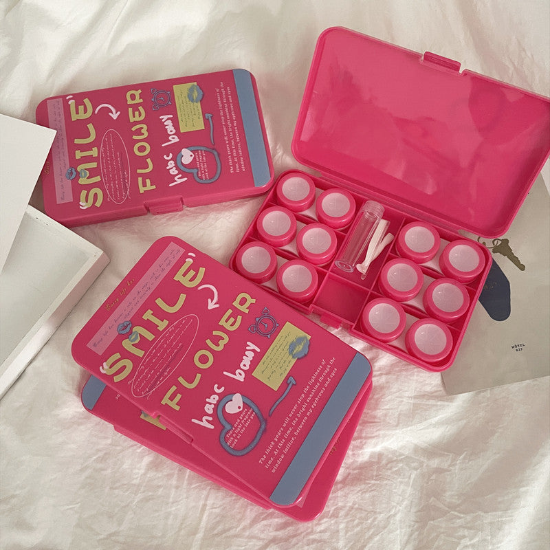 Playful Fuchsia Contact Lens Case