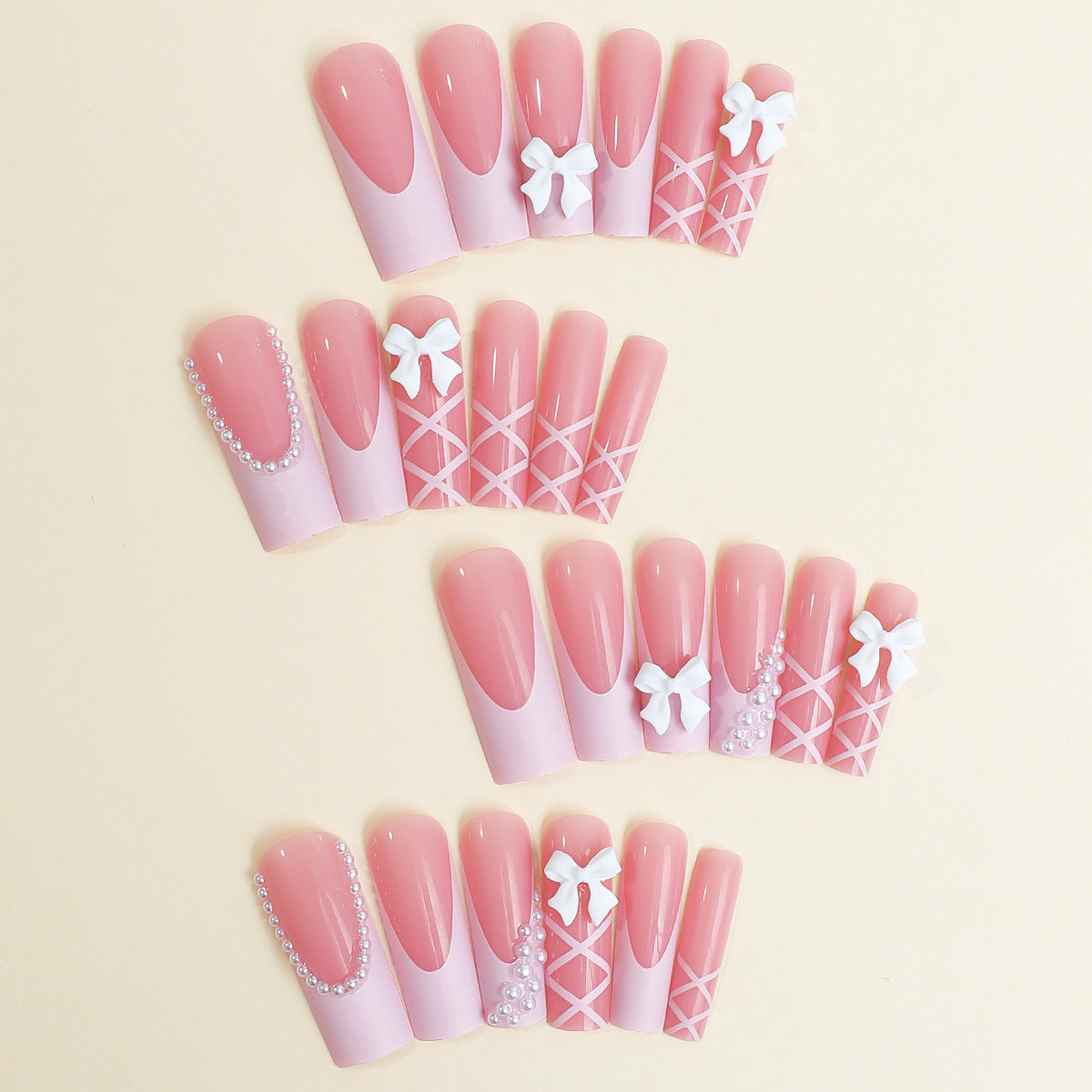 Small Blessings Pink Press On Nails