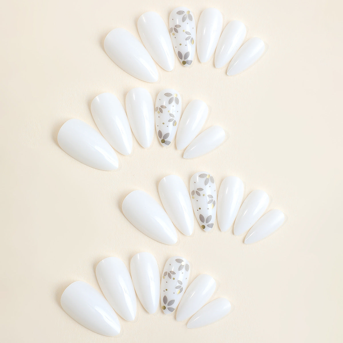 EYESFAV Timeless Beauty White Press On Nails