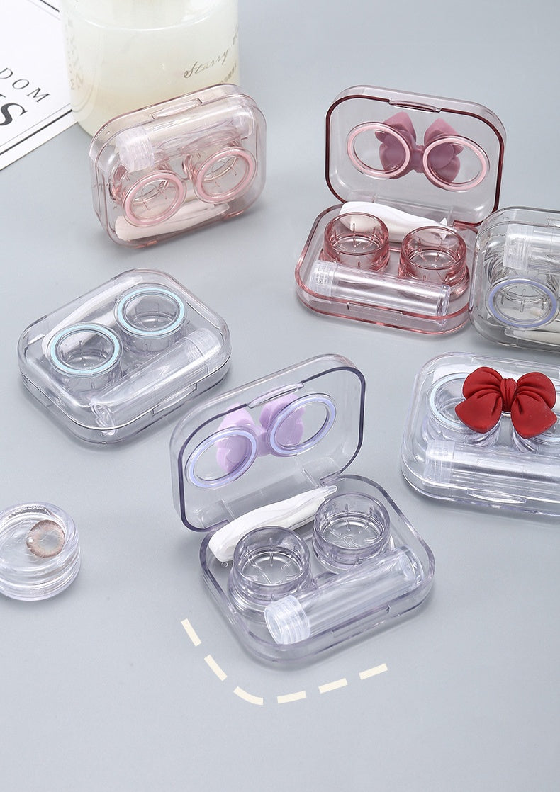 حافظة عدسات شفافة كلاسيكية