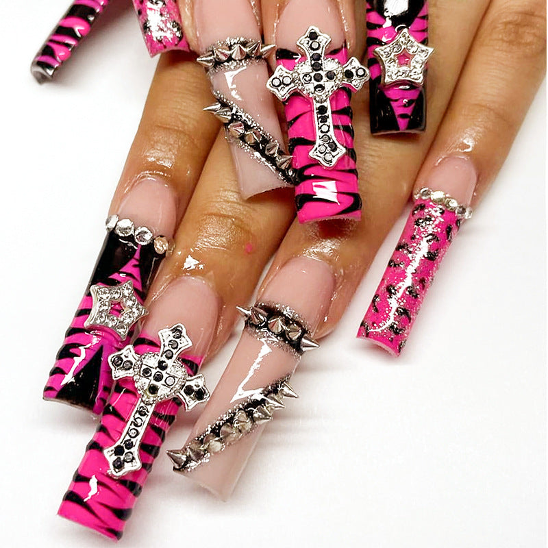 EYESFAV Rose Pink Crusaders Press On Nails