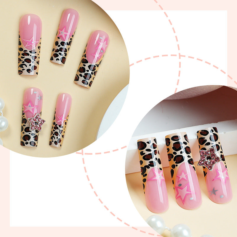 Untamed Glamour Pink Press On Nails