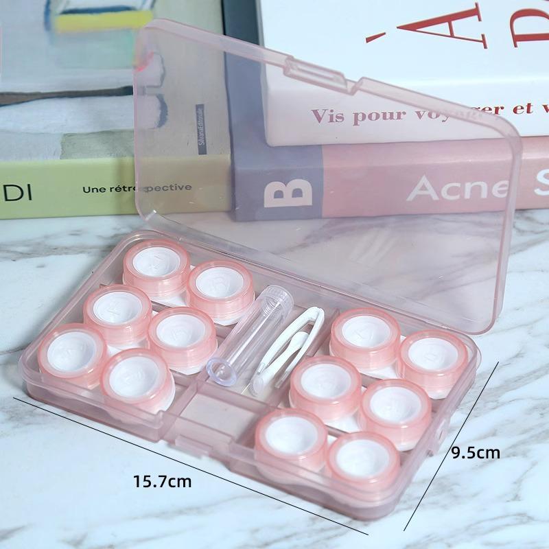 Chic Vibes 6-in-1 Pink Contact Lens Case