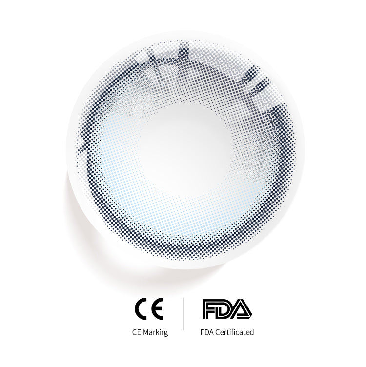 EYESFAV Airy Blue-Gy Colored Contact Lenses