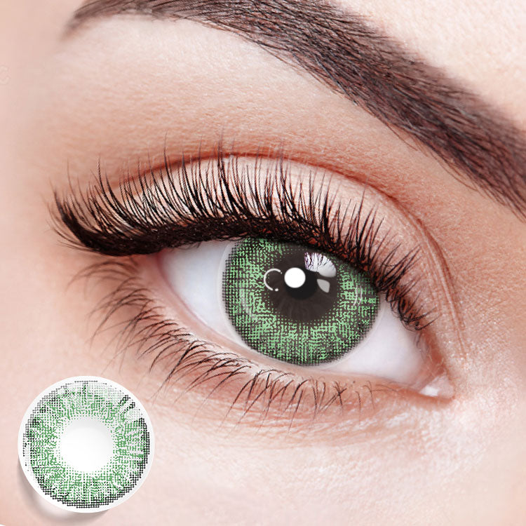 Frosted Mirage Green Contact Lenses