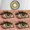 Lentes de contacto de color azul medusa 
