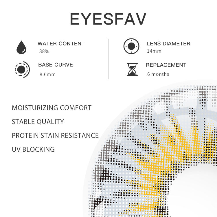 Wildness Wolf Blue-G Colored Contact Lenses Parameters