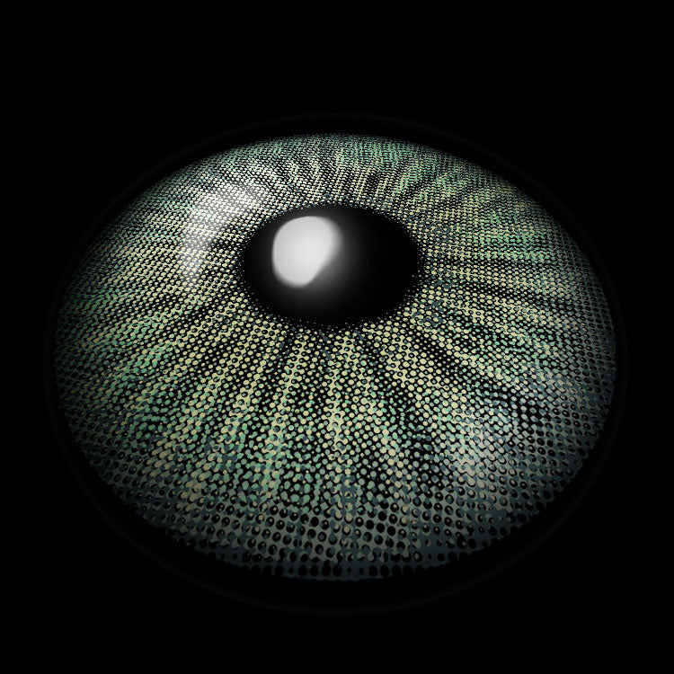 Wildness Wolf Green Colored Contact Lenses 3D Display