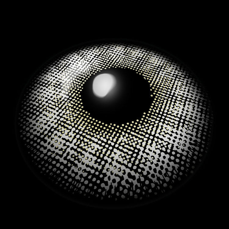 【Prescription】Polar Gray Colored Contact Lenses 3D Display