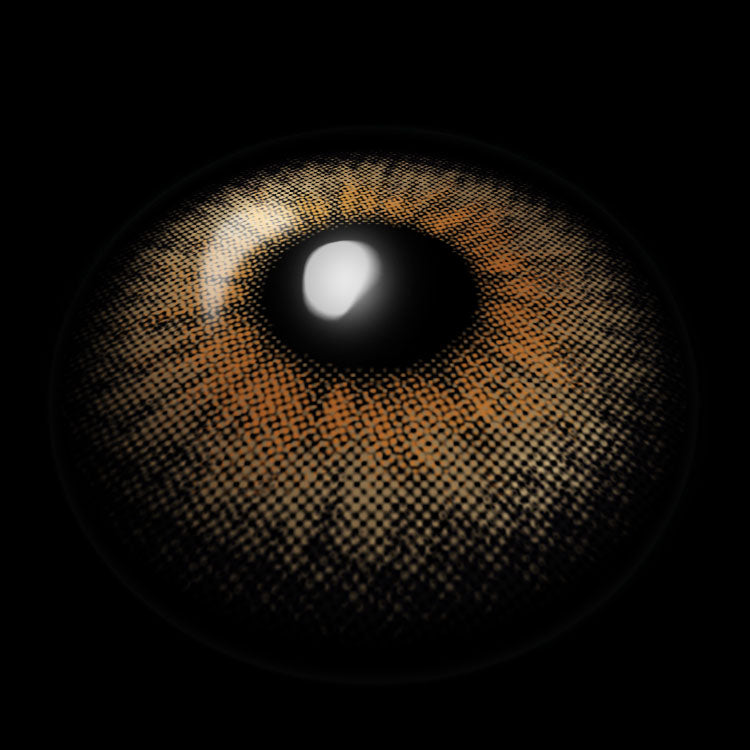 Wildness Wolf Brown Colored Contact Lenses 3D Display