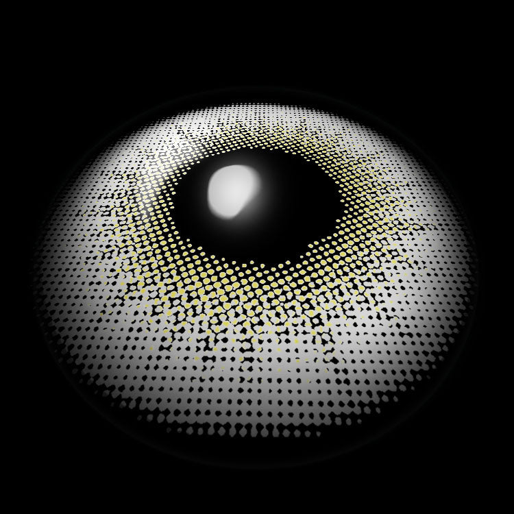 Illusion Gray Colored Contact Lenses 3D Display