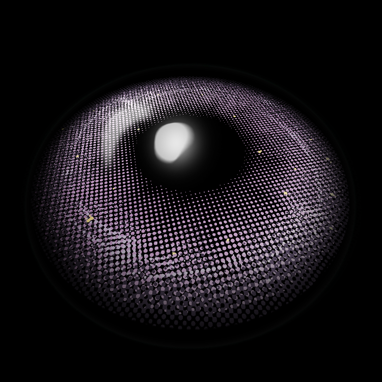 NASA Purple Natural-looking Colored Contact Lenses 3D Display