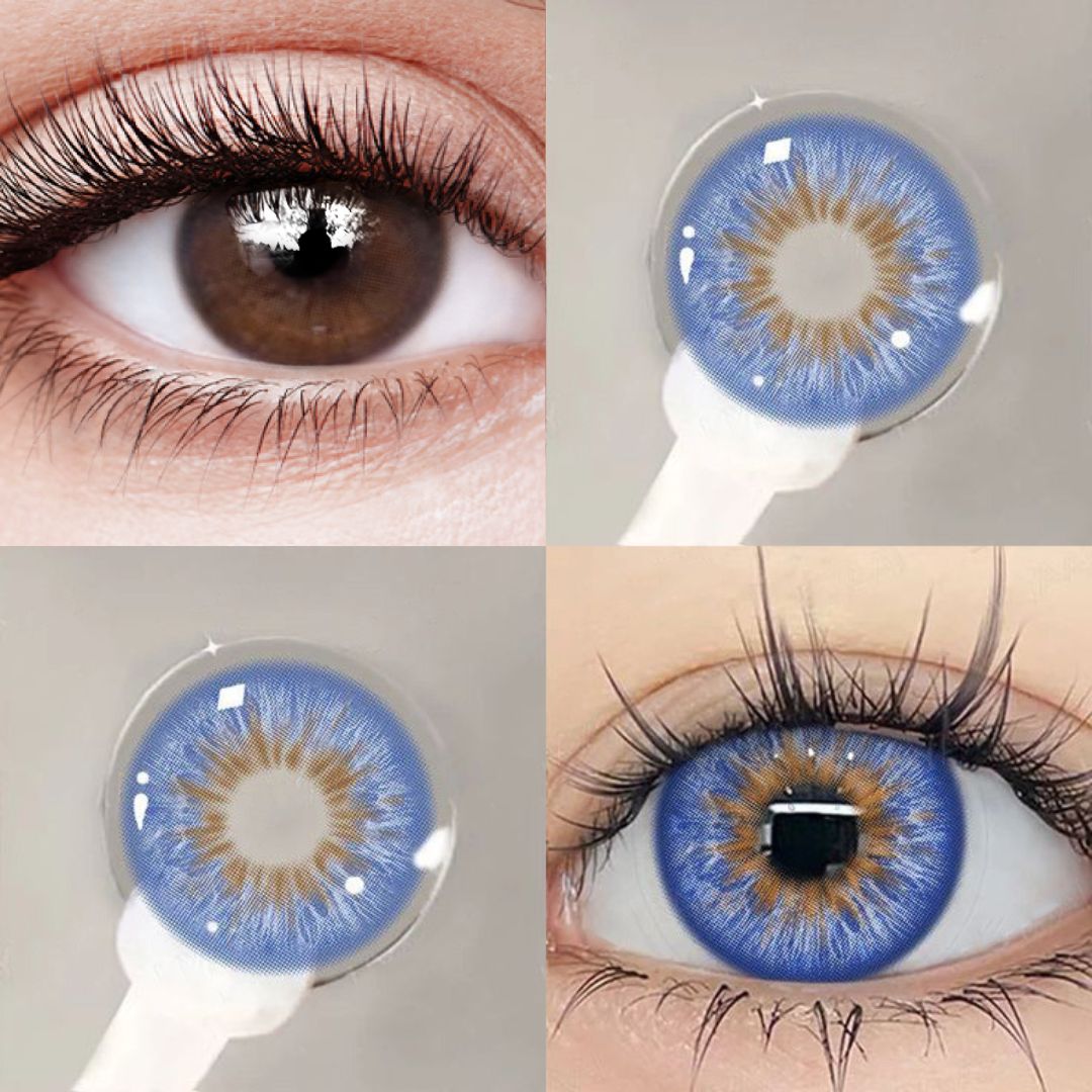 Lentes de contacto de color azul Fiesta 