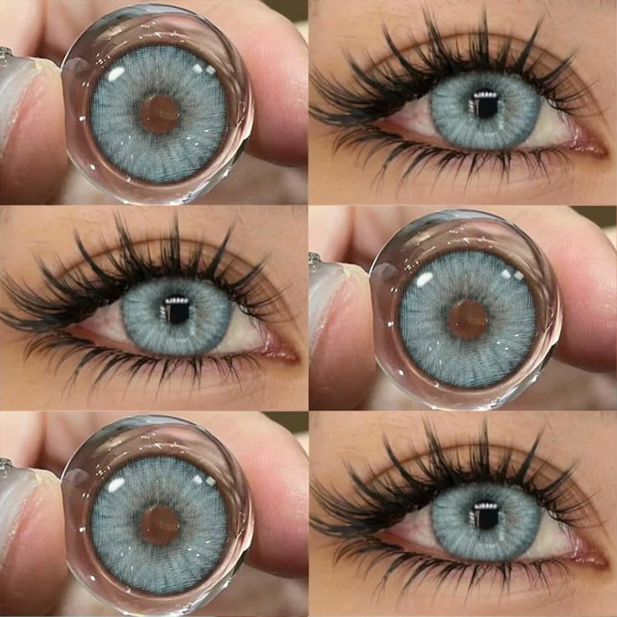 Color Contacts Moon Moonbeam Blue-Gray Colored Contact Lenses – EYESFAV