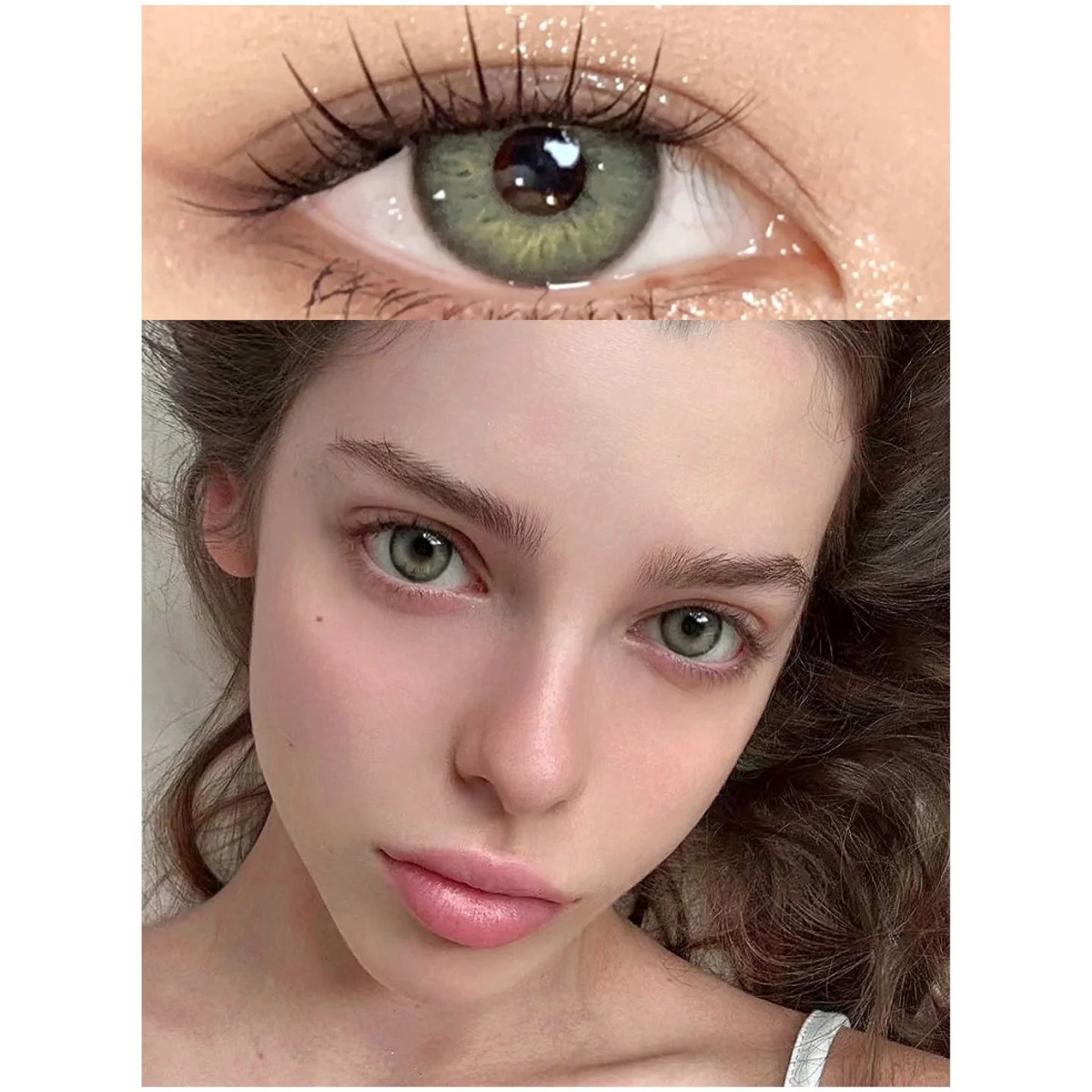 Newborn Cosmic Green Colored Contact Lenses