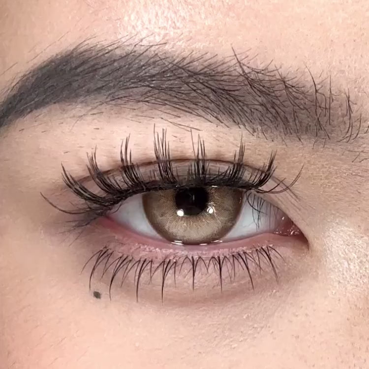 Lentes de contacto de color con reflejos marrones Glassball